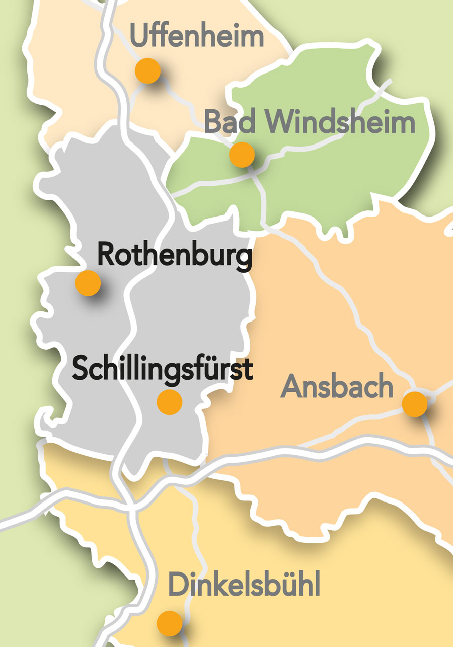 Lage Rothenburg